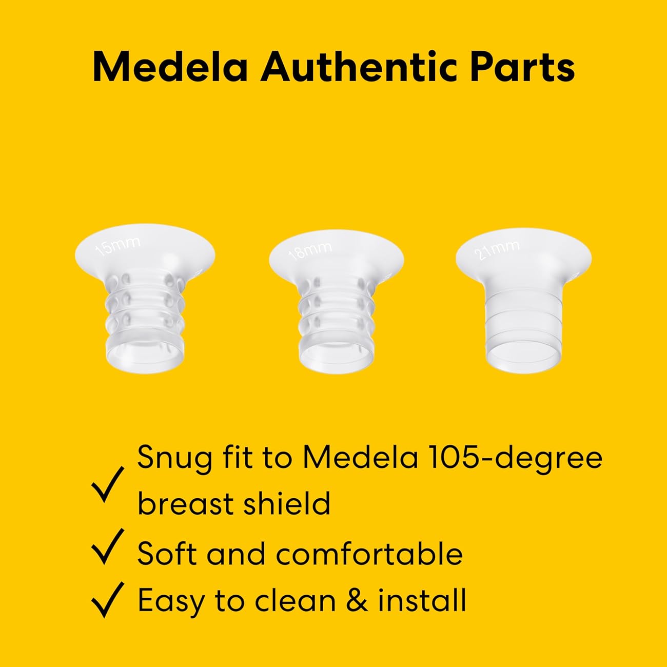 MEDELA umetci za štitnike za grudi, 15-18-21mm, 2 kom - Slika 3